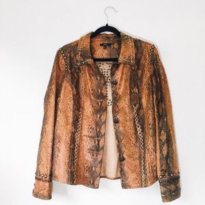 Reba Studded Jacket•Cross Detail